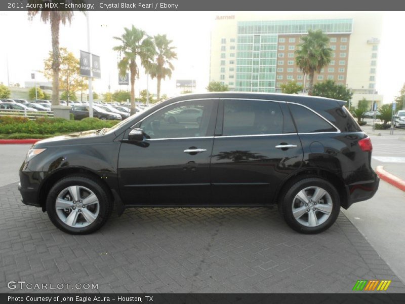 Crystal Black Pearl / Ebony 2011 Acura MDX Technology