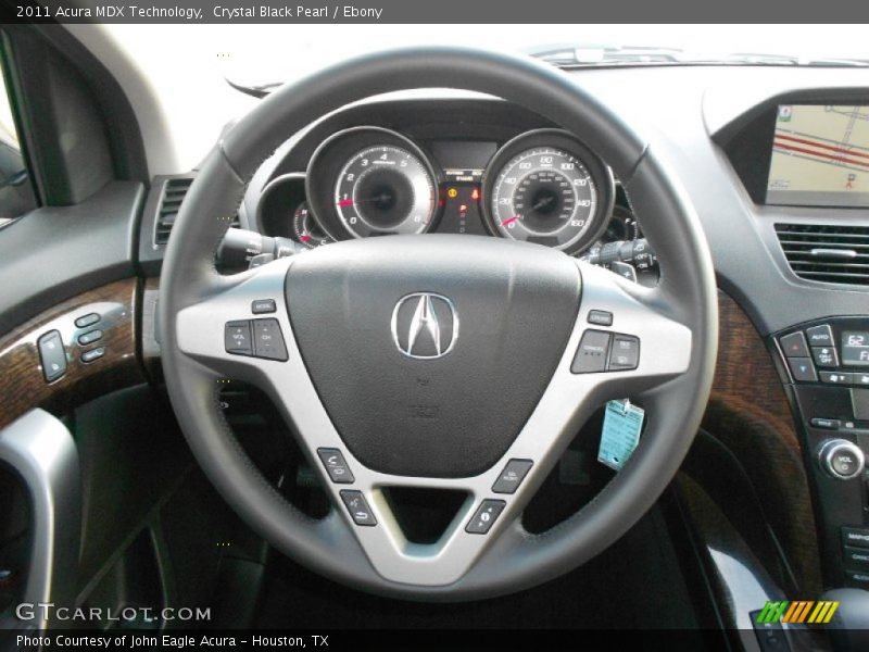 Crystal Black Pearl / Ebony 2011 Acura MDX Technology