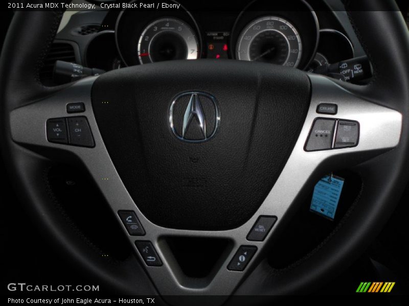 Crystal Black Pearl / Ebony 2011 Acura MDX Technology