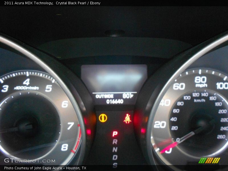Crystal Black Pearl / Ebony 2011 Acura MDX Technology