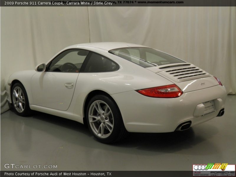 Carrara White / Stone Grey 2009 Porsche 911 Carrera Coupe