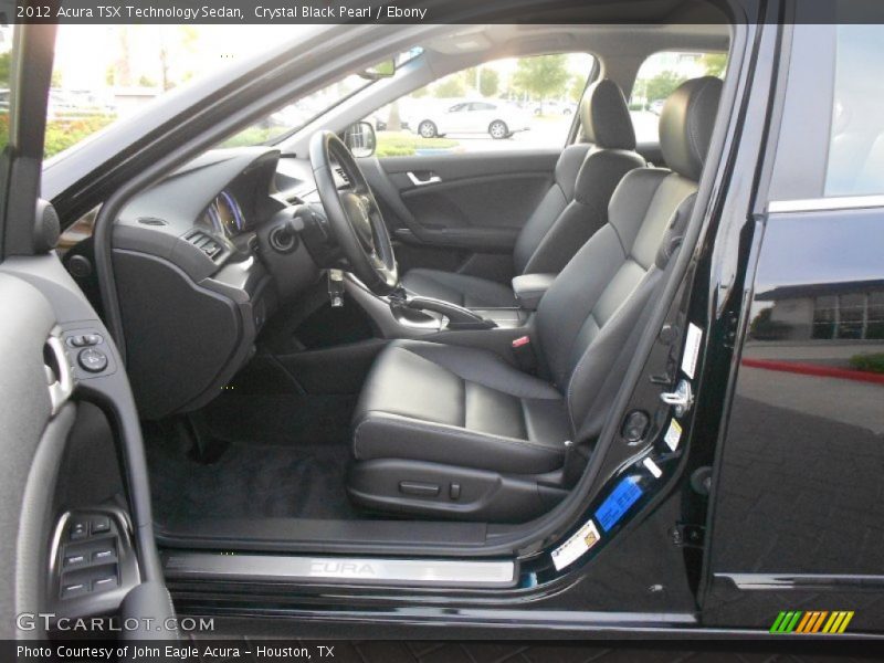 Crystal Black Pearl / Ebony 2012 Acura TSX Technology Sedan