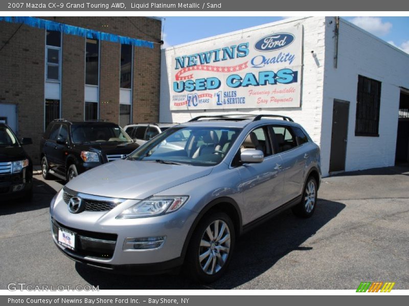 Liquid Platinum Metallic / Sand 2007 Mazda CX-9 Grand Touring AWD