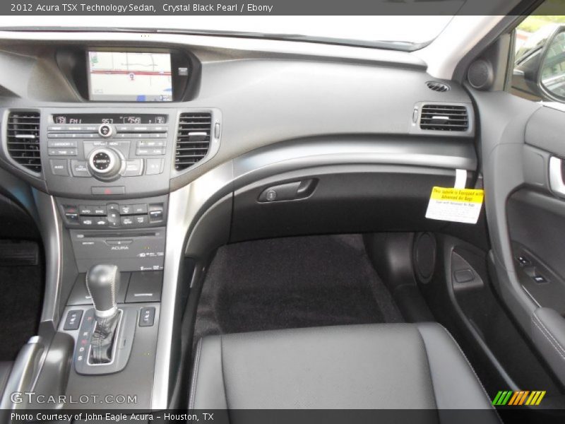 Crystal Black Pearl / Ebony 2012 Acura TSX Technology Sedan