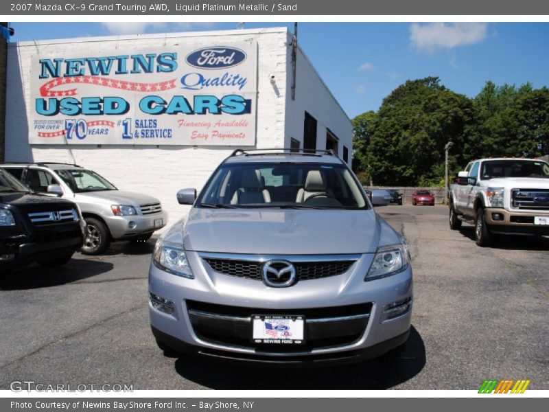 Liquid Platinum Metallic / Sand 2007 Mazda CX-9 Grand Touring AWD