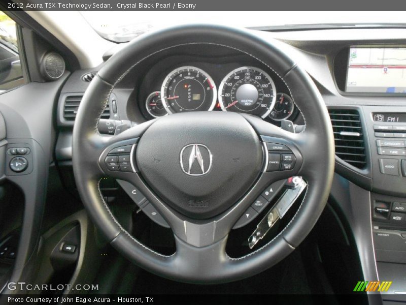 Crystal Black Pearl / Ebony 2012 Acura TSX Technology Sedan