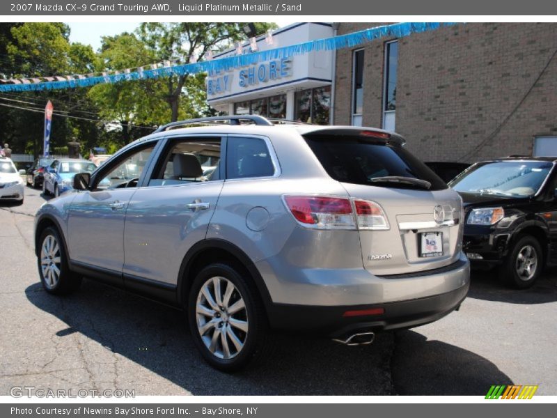 Liquid Platinum Metallic / Sand 2007 Mazda CX-9 Grand Touring AWD