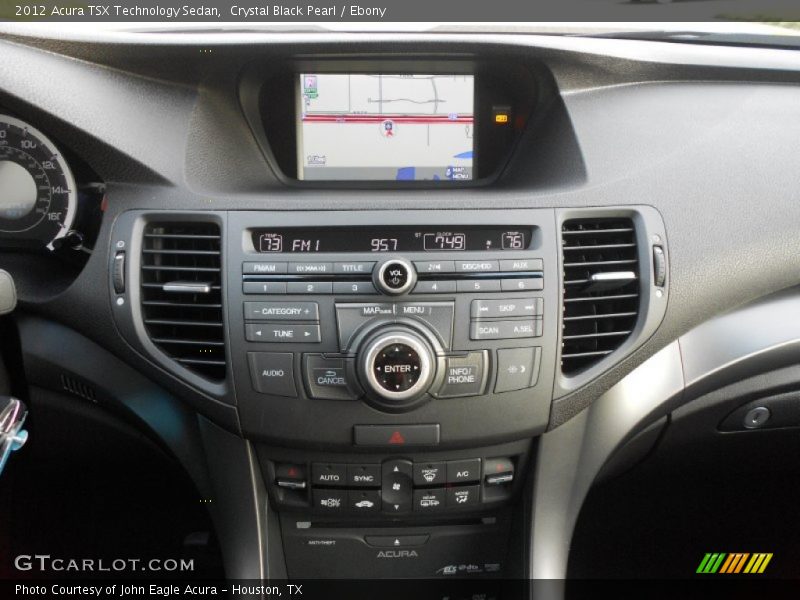 Crystal Black Pearl / Ebony 2012 Acura TSX Technology Sedan
