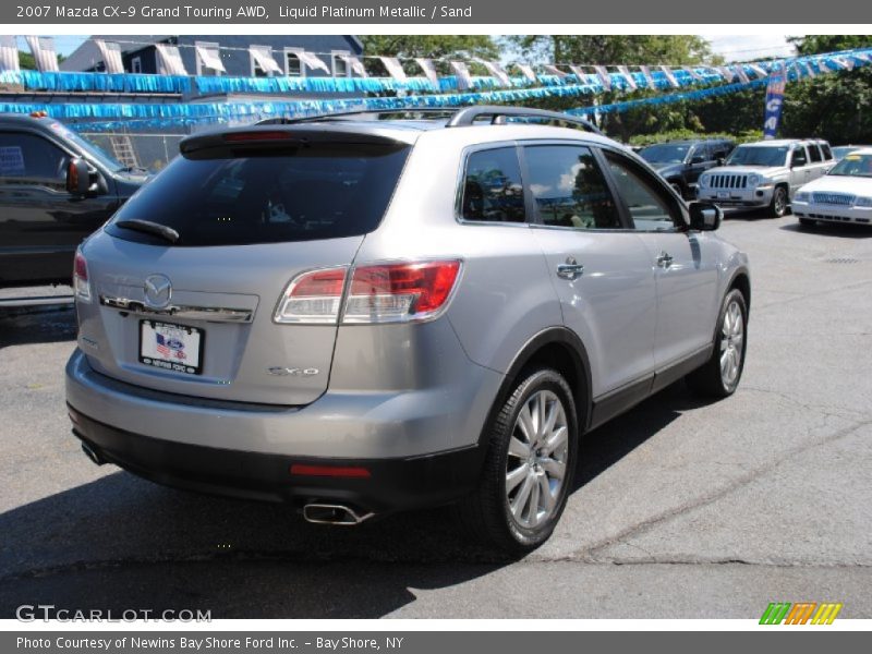 Liquid Platinum Metallic / Sand 2007 Mazda CX-9 Grand Touring AWD