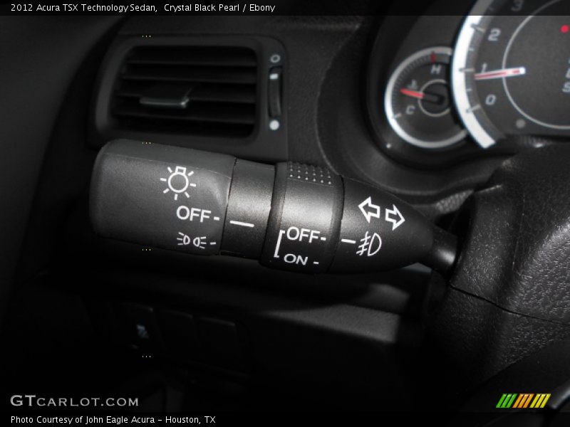 Crystal Black Pearl / Ebony 2012 Acura TSX Technology Sedan