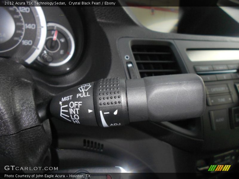 Crystal Black Pearl / Ebony 2012 Acura TSX Technology Sedan