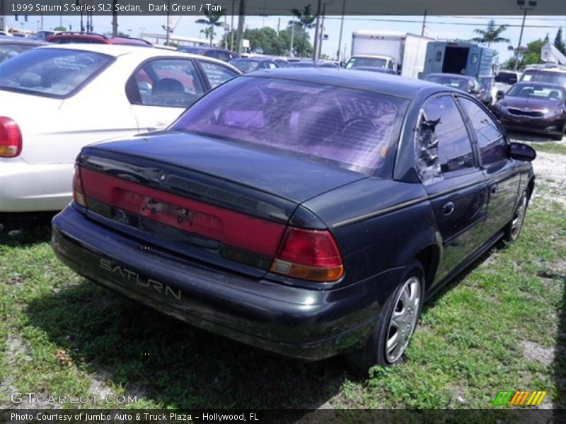 Dark Green / Tan 1999 Saturn S Series SL2 Sedan