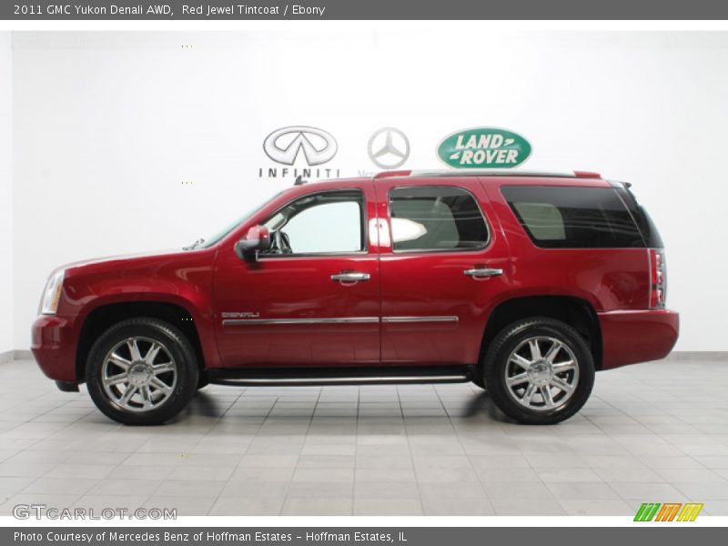 Red Jewel Tintcoat / Ebony 2011 GMC Yukon Denali AWD