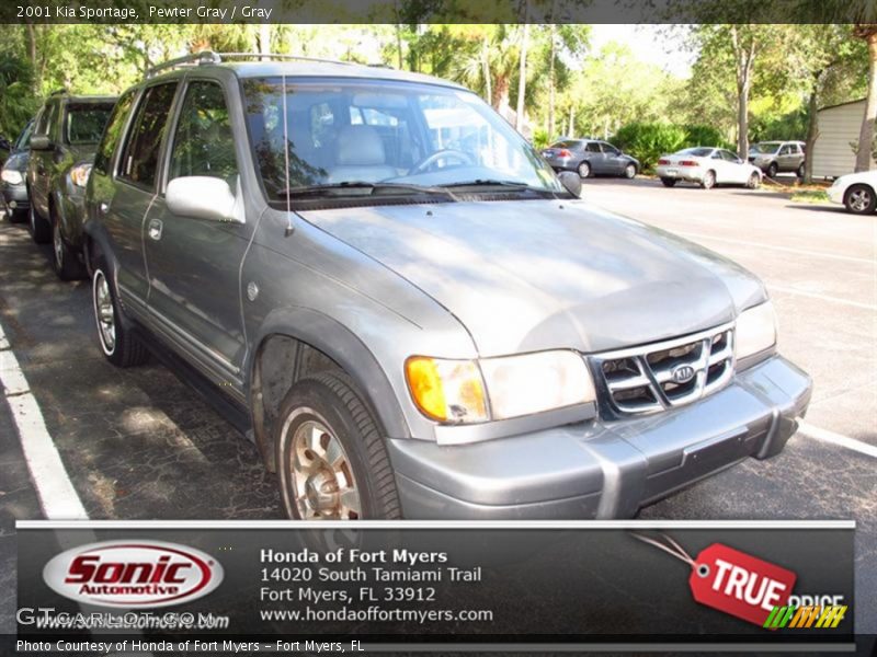 Pewter Gray / Gray 2001 Kia Sportage