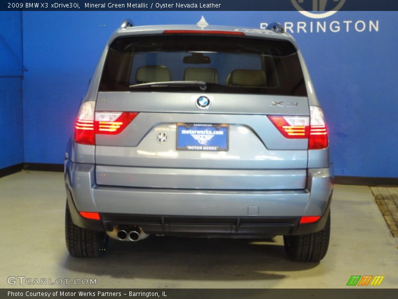 Mineral Green Metallic / Oyster Nevada Leather 2009 BMW X3 xDrive30i