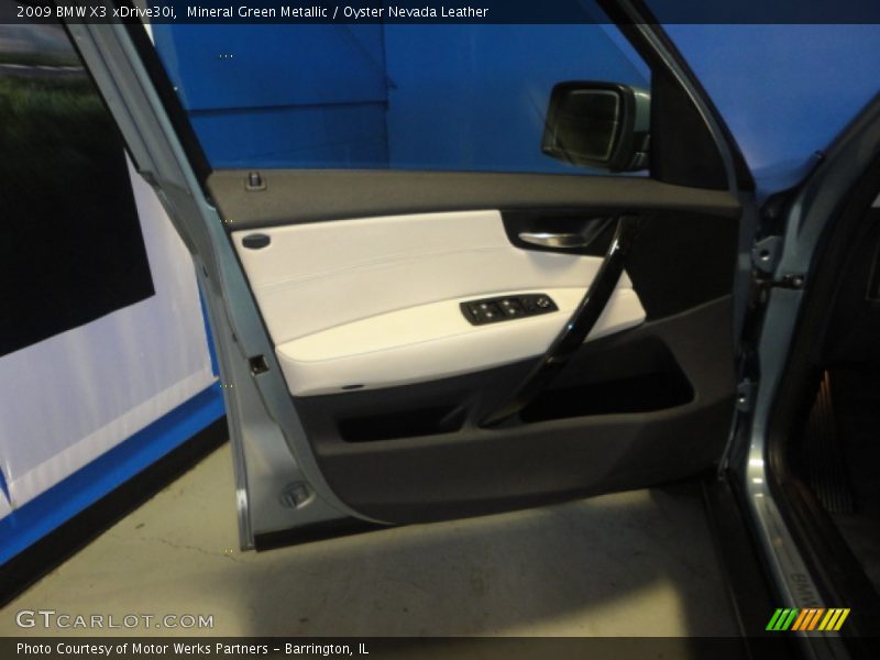Mineral Green Metallic / Oyster Nevada Leather 2009 BMW X3 xDrive30i