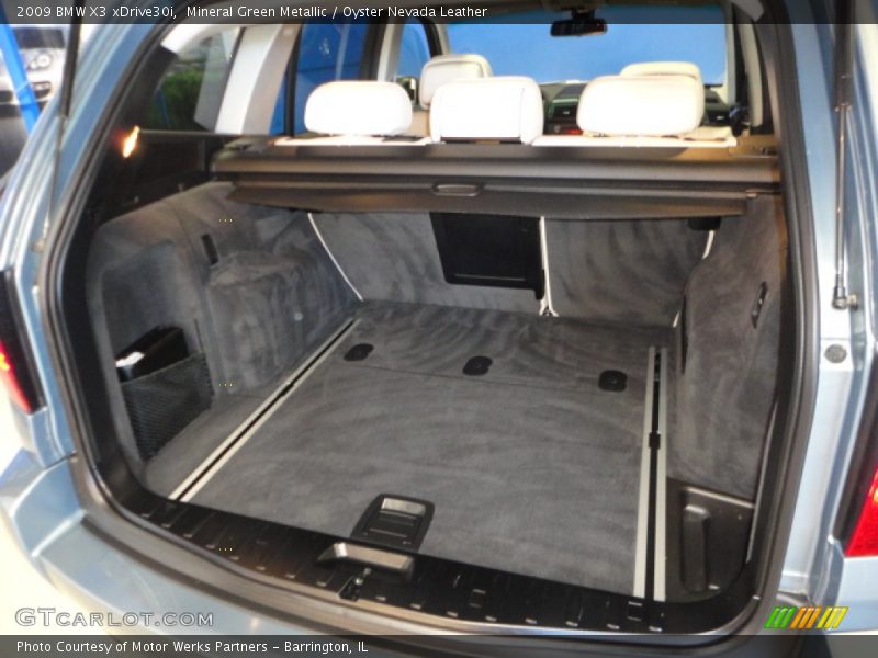 Mineral Green Metallic / Oyster Nevada Leather 2009 BMW X3 xDrive30i