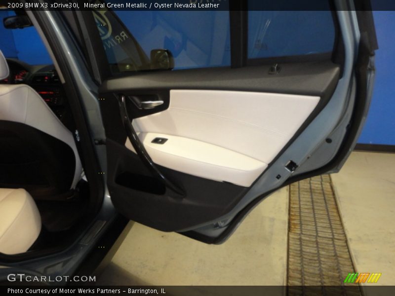 Mineral Green Metallic / Oyster Nevada Leather 2009 BMW X3 xDrive30i