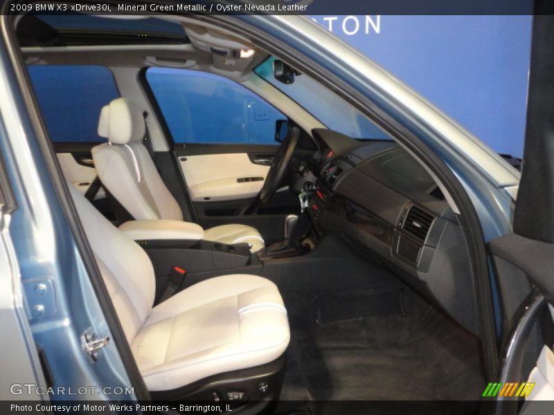 Mineral Green Metallic / Oyster Nevada Leather 2009 BMW X3 xDrive30i