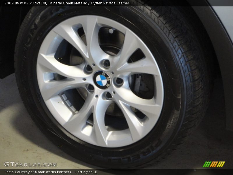 Mineral Green Metallic / Oyster Nevada Leather 2009 BMW X3 xDrive30i