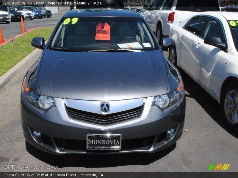 Polished Metal Metallic / Taupe 2009 Acura TSX Sedan