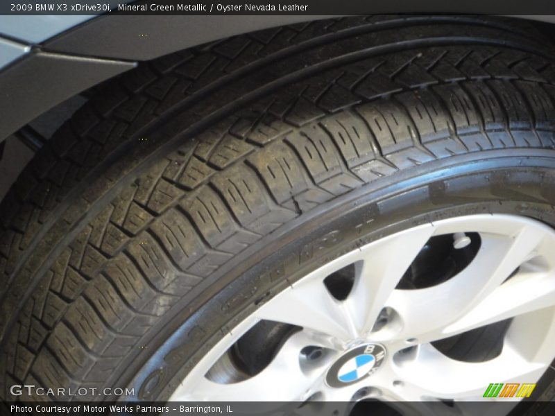 Mineral Green Metallic / Oyster Nevada Leather 2009 BMW X3 xDrive30i