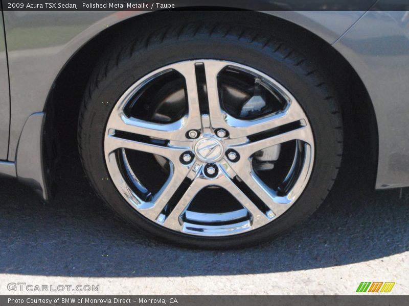 Polished Metal Metallic / Taupe 2009 Acura TSX Sedan