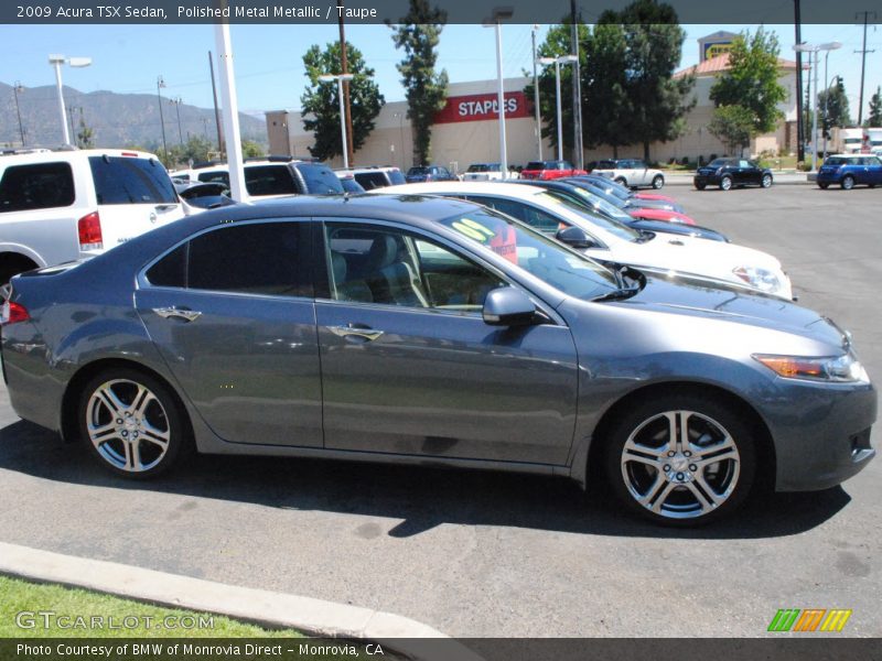 Polished Metal Metallic / Taupe 2009 Acura TSX Sedan