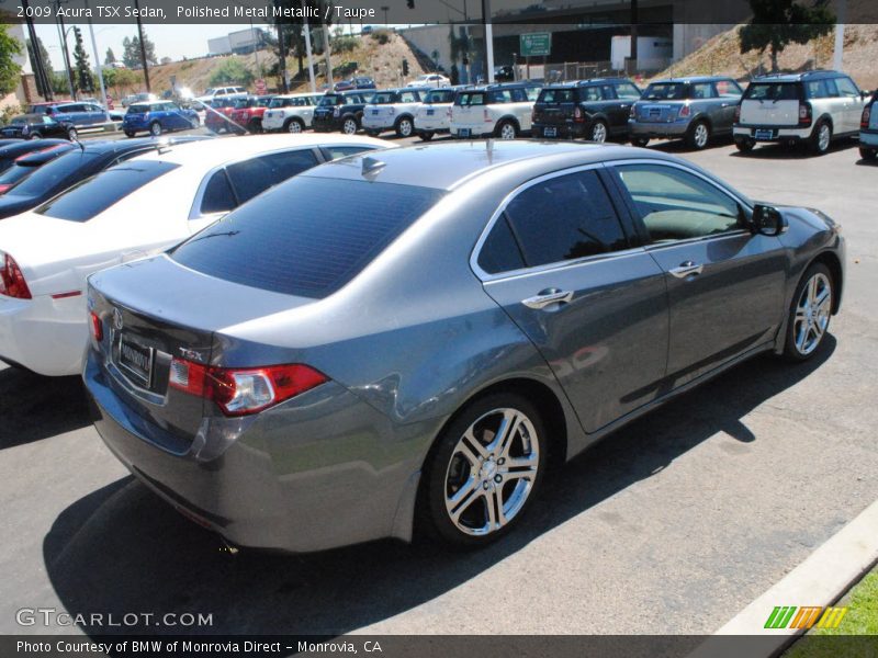 Polished Metal Metallic / Taupe 2009 Acura TSX Sedan