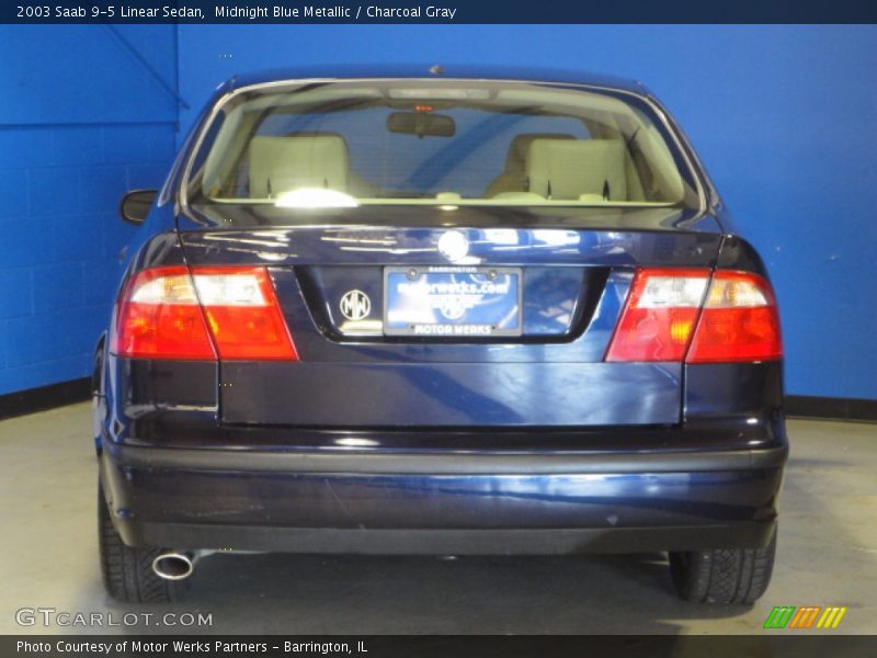 Midnight Blue Metallic / Charcoal Gray 2003 Saab 9-5 Linear Sedan