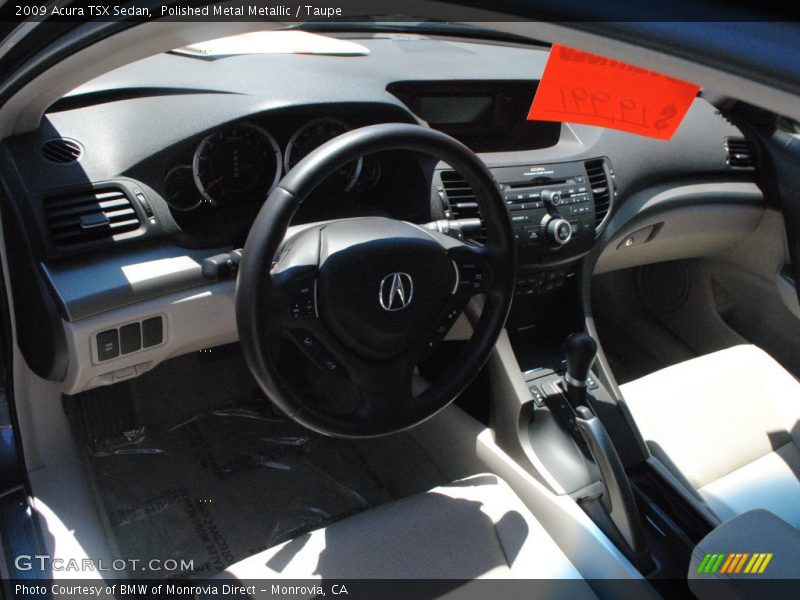 Polished Metal Metallic / Taupe 2009 Acura TSX Sedan