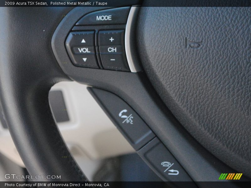 Polished Metal Metallic / Taupe 2009 Acura TSX Sedan