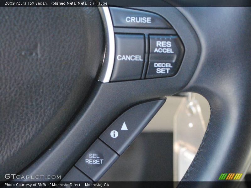 Polished Metal Metallic / Taupe 2009 Acura TSX Sedan