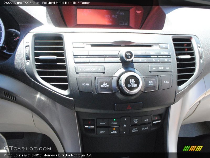 Polished Metal Metallic / Taupe 2009 Acura TSX Sedan