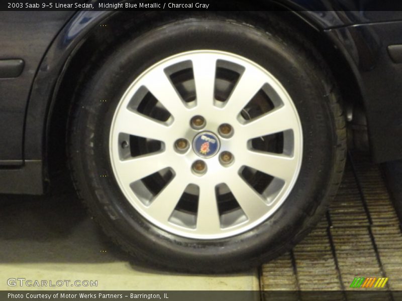 Midnight Blue Metallic / Charcoal Gray 2003 Saab 9-5 Linear Sedan