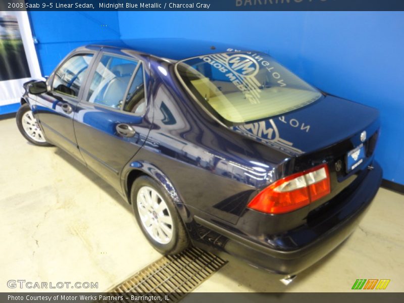 Midnight Blue Metallic / Charcoal Gray 2003 Saab 9-5 Linear Sedan