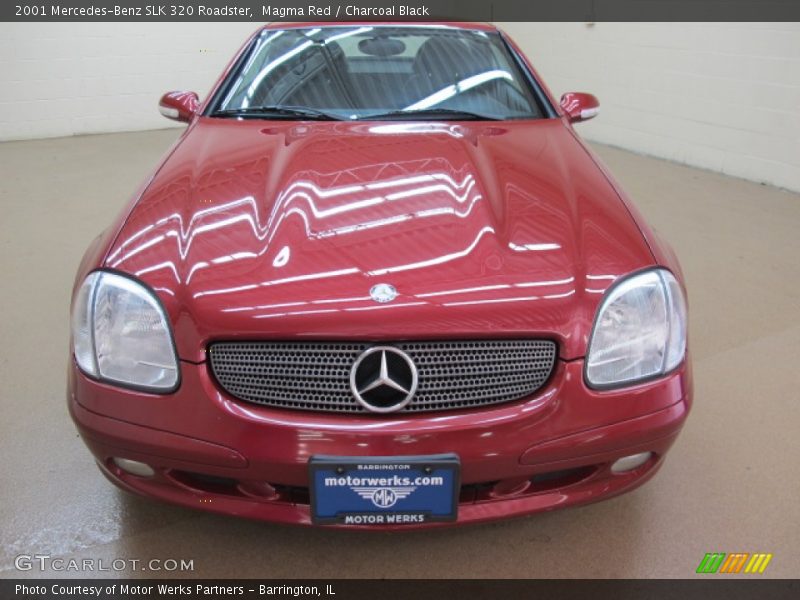 Magma Red / Charcoal Black 2001 Mercedes-Benz SLK 320 Roadster