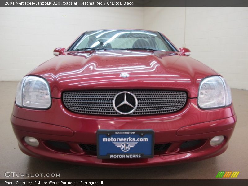 Magma Red / Charcoal Black 2001 Mercedes-Benz SLK 320 Roadster