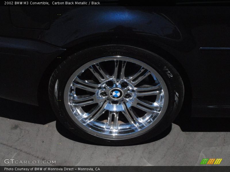 Carbon Black Metallic / Black 2002 BMW M3 Convertible