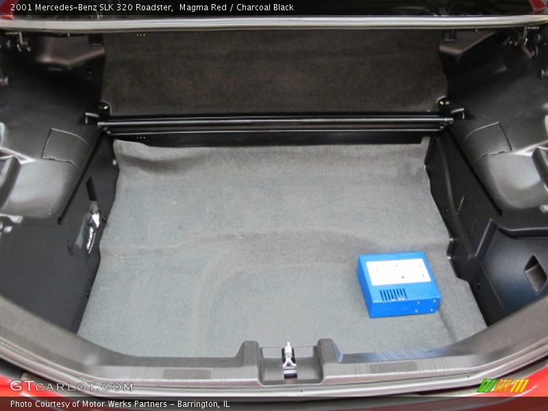 Magma Red / Charcoal Black 2001 Mercedes-Benz SLK 320 Roadster