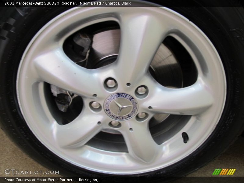 Magma Red / Charcoal Black 2001 Mercedes-Benz SLK 320 Roadster