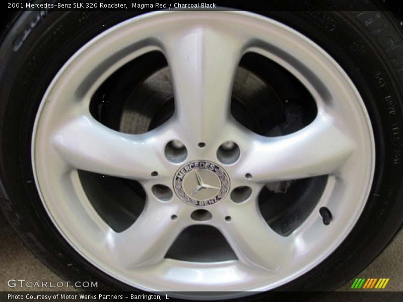 Magma Red / Charcoal Black 2001 Mercedes-Benz SLK 320 Roadster