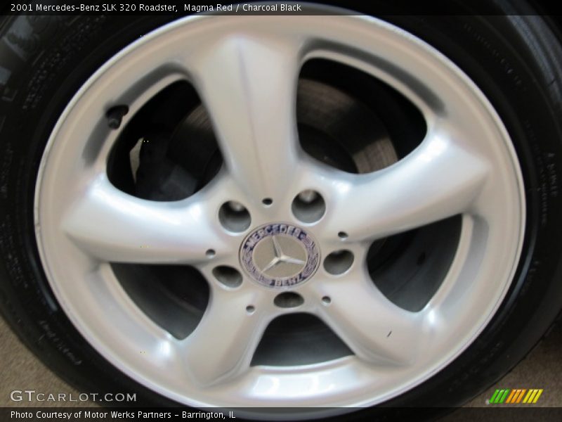 Magma Red / Charcoal Black 2001 Mercedes-Benz SLK 320 Roadster