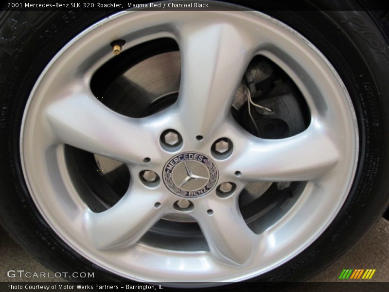 Magma Red / Charcoal Black 2001 Mercedes-Benz SLK 320 Roadster