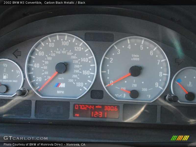  2002 M3 Convertible Convertible Gauges