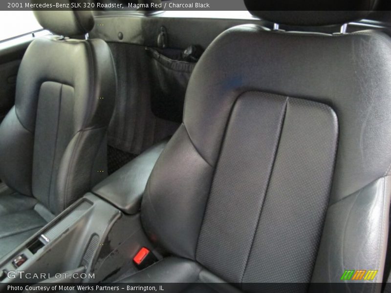 Magma Red / Charcoal Black 2001 Mercedes-Benz SLK 320 Roadster