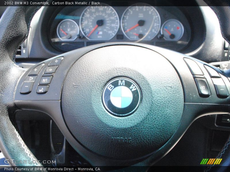 Carbon Black Metallic / Black 2002 BMW M3 Convertible