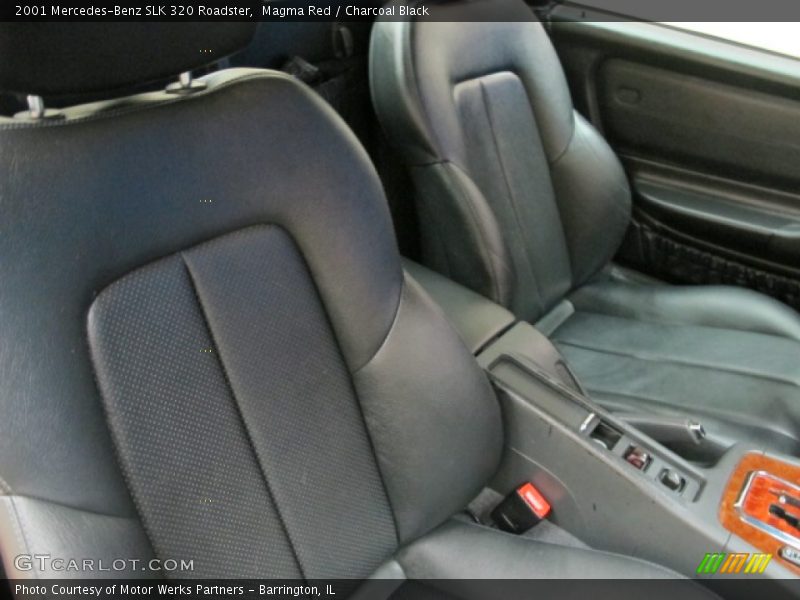 Magma Red / Charcoal Black 2001 Mercedes-Benz SLK 320 Roadster