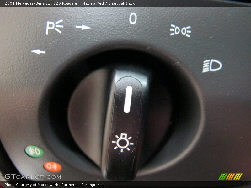 Magma Red / Charcoal Black 2001 Mercedes-Benz SLK 320 Roadster