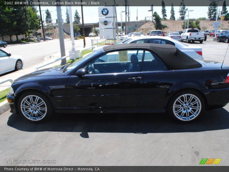 Carbon Black Metallic / Black 2002 BMW M3 Convertible